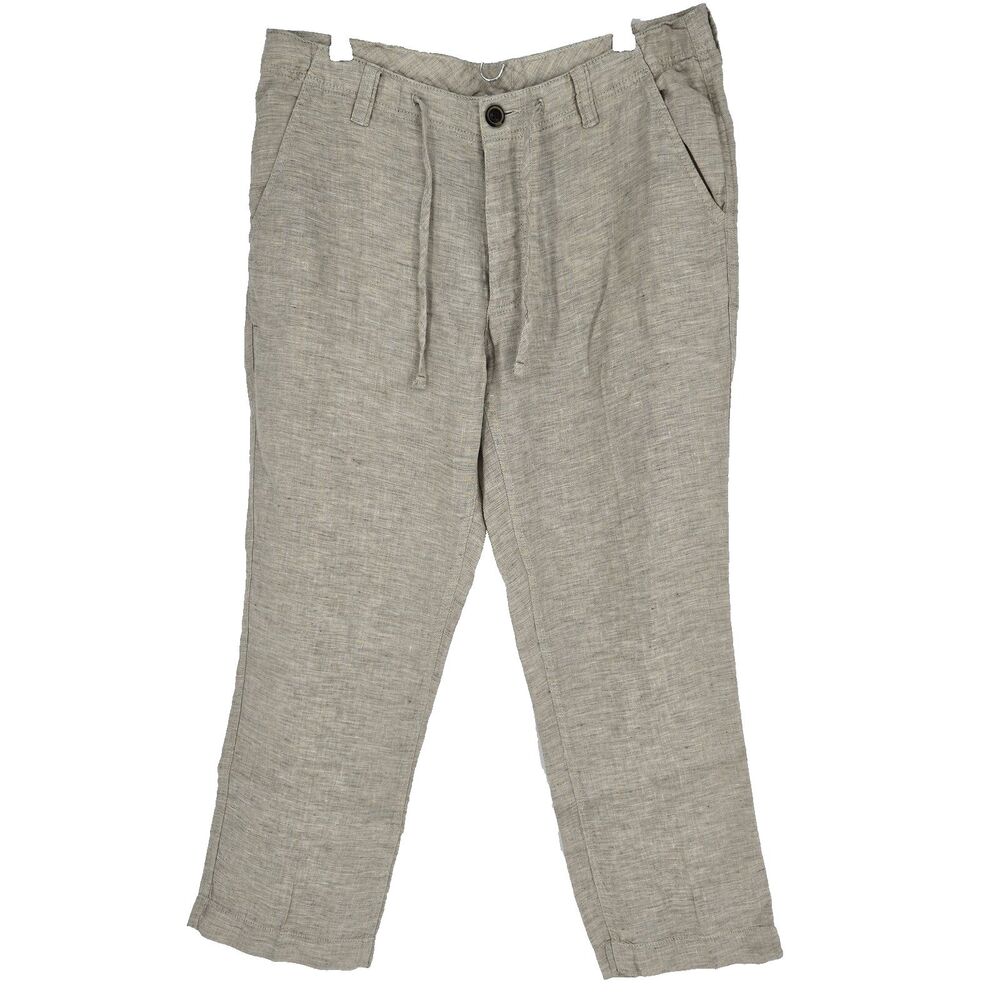 Baird McNutt Murano Tan Linen Pant 36/30 Mens Beach Minimalist